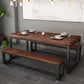 Contemporary 1/3 Pieces Furniture Rectangle Solid Wood Dining Table Set in Brown