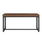 Contemporary 1/3 Pieces Furniture Rectangle Solid Wood Dining Table Set in Brown