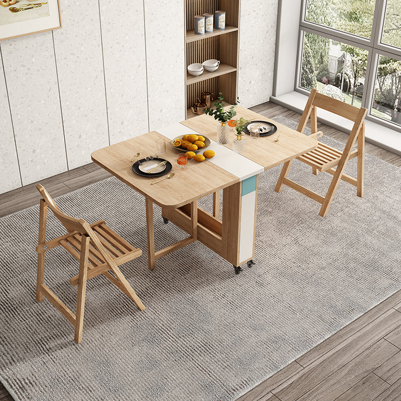 Moderne eetgelegenheid 1/3 pc's houten vouwtafel en stoelen