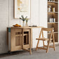 Moderne eetgelegenheid 1/3 pc's houten vouwtafel en stoelen