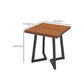 Juego de comedor industrial 1/3/5 PCS Mesa de comedor de madera maciza con sillas tapizadas