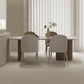 Ensemble de restauration moderne 1/5 pcs table à manger en marbre avec chaises rembourrées