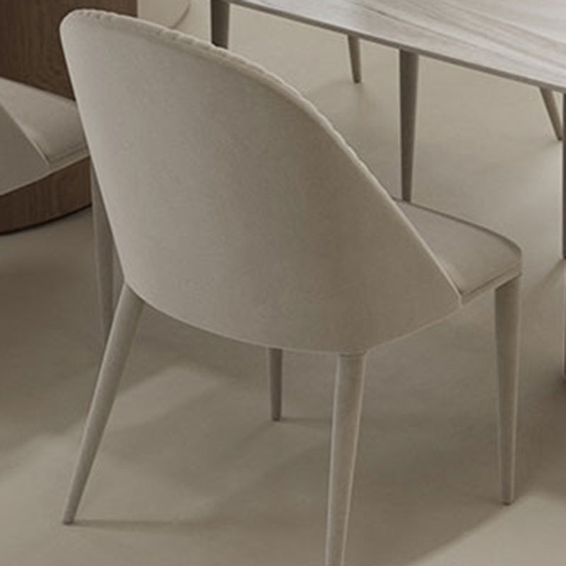 Ensemble de restauration moderne 1/5 pcs table à manger en marbre avec chaises rembourrées