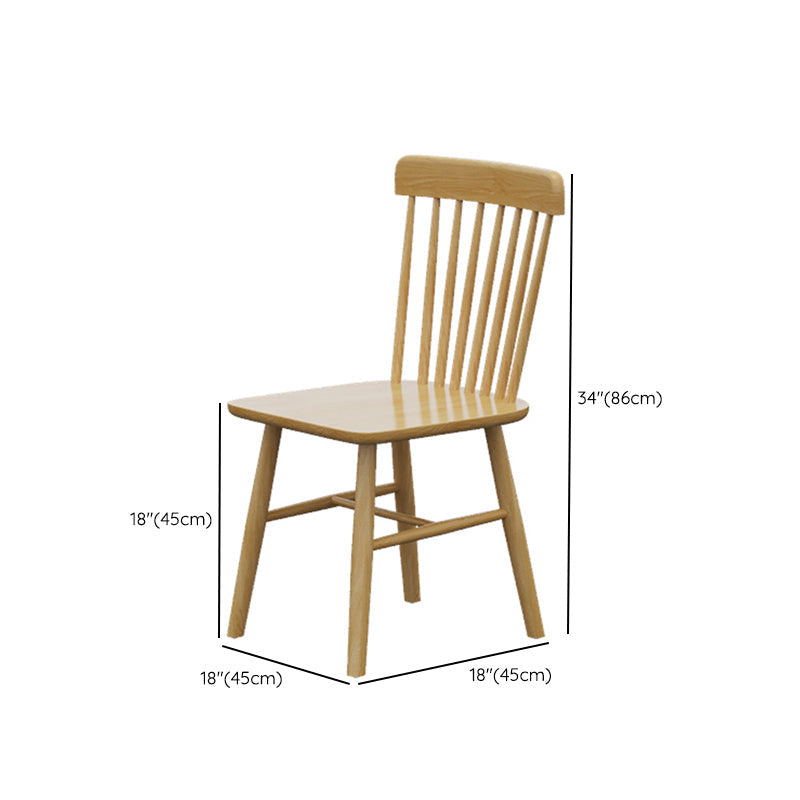 Ensemble de restauration en bois massif 1/4/5 PCS Table à manger rectangle avec chaises à dos de lattes