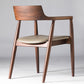 Home Kitchen Chair Open Back Solid Wood Dining Arm Chair in Brown Clearhalo 'Dining Chairs' 'Dining Tables & Seating' 'dining_chair' 'furn' 'furn_dining_chair' 'Furniture' 'Kitchen & Dining Furniture' 6544179