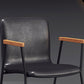 Industrial Faux Leather Dining Chairs Indoor-Outdoor Arm Chair Clearhalo 'Dining Chairs' 'Dining Tables & Seating' 'dining_chair' 'furn' 'furn_dining_chair' 'Furniture' 'Kitchen & Dining Furniture' 6544201