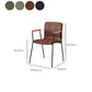 Industrial Faux Leather Dining Chairs Indoor-Outdoor Arm Chair Clearhalo 'Dining Chairs' 'Dining Tables & Seating' 'dining_chair' 'furn' 'furn_dining_chair' 'Furniture' 'Kitchen & Dining Furniture' 6544237