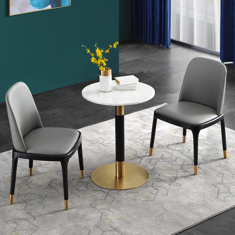 Industrial Dining Accent Chair Upholstered Indoor Chair in Gray Clearhalo 'Dining Chairs' 'Dining Tables & Seating' 'dining_chair' 'furn' 'furn_dining_chair' 'Furniture' 'Kitchen & Dining Furniture' 6544238