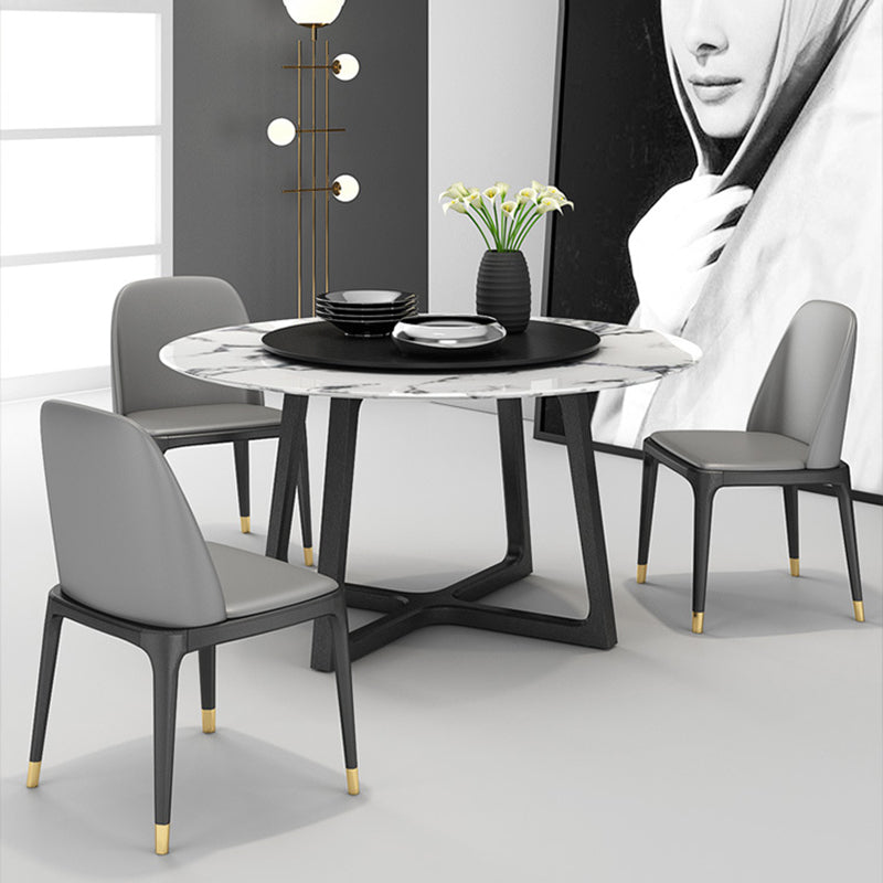 Industrial Dining Accent Chair Upholstered Indoor Chair in Gray Clearhalo 'Dining Chairs' 'Dining Tables & Seating' 'dining_chair' 'furn' 'furn_dining_chair' 'Furniture' 'Kitchen & Dining Furniture' 6544243