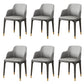 Industrial Dining Accent Chair Upholstered Indoor Chair in Gray With Arms 6 Piece Set Clearhalo 'Dining Chairs' 'Dining Tables & Seating' 'dining_chair' 'furn' 'furn_dining_chair' 'Furniture' 'Kitchen & Dining Furniture' 6544244