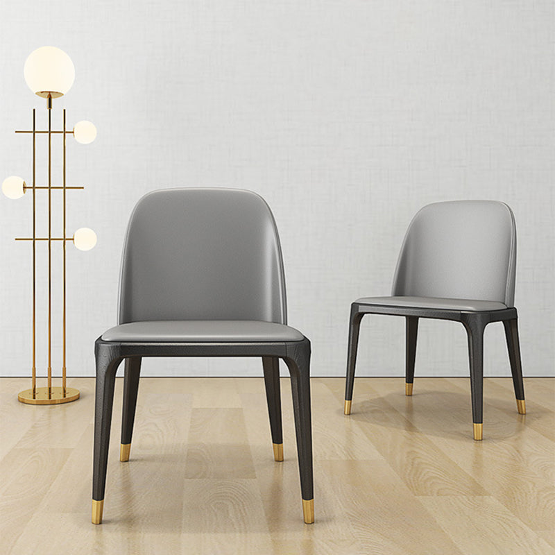 Industrial Dining Accent Chair Upholstered Indoor Chair in Gray Clearhalo 'Dining Chairs' 'Dining Tables & Seating' 'dining_chair' 'furn' 'furn_dining_chair' 'Furniture' 'Kitchen & Dining Furniture' 6544245