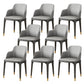 Industrial Dining Accent Chair Upholstered Indoor Chair in Gray With Arms 8 Piece Set Clearhalo 'Dining Chairs' 'Dining Tables & Seating' 'dining_chair' 'furn' 'furn_dining_chair' 'Furniture' 'Kitchen & Dining Furniture' 6544247