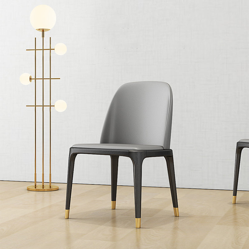 Industrial Dining Accent Chair Upholstered Indoor Chair in Gray Clearhalo 'Dining Chairs' 'Dining Tables & Seating' 'dining_chair' 'furn' 'furn_dining_chair' 'Furniture' 'Kitchen & Dining Furniture' 6544249