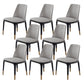 Industrial Dining Accent Chair Upholstered Indoor Chair in Gray Armless 8 Piece Set Clearhalo 'Dining Chairs' 'Dining Tables & Seating' 'dining_chair' 'furn' 'furn_dining_chair' 'Furniture' 'Kitchen & Dining Furniture' 6544252