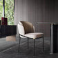 Glam Parsons Side Chair Linen Indoor Dining Chair for Living Room