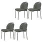 Glam Parsons Side Chair Linen Indoor Dining Chair for Living Room