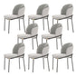 Glam Parsons Side Chair Linen Indoor Dining Chair for Living Room