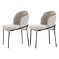 Glam Parsons Side Chair Linen Indoor Dining Chair for Living Room