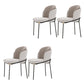 Glam Parsons Side Chair Linen Indoor Dining Chair for Living Room