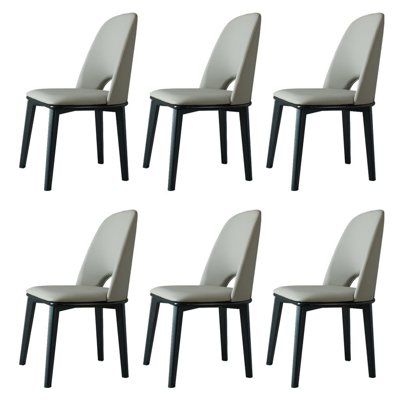 工業用ホーム屋内椅子ソリッドウッドレッグダイニングアームレスチェア