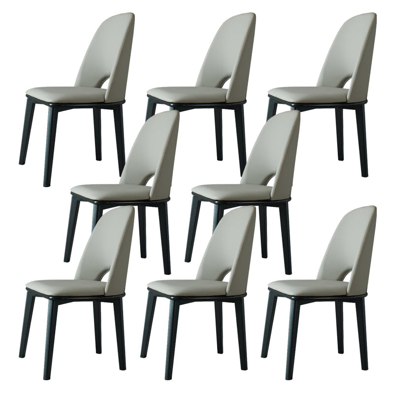 工業用ホーム屋内椅子ソリッドウッドレッグダイニングアームレスチェア