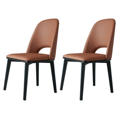 工業用ホーム屋内椅子ソリッドウッドレッグダイニングアームレスチェア