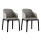 Parsons Upholstered Dining Chair Industrial Home Dining Room Chair Grey With Arms 2 Piece Set Clearhalo 'Dining Chairs' 'Dining Tables & Seating' 'dining_chair' 'furn' 'furn_dining_chair' 'Furniture' 'Kitchen & Dining Furniture' 6544427