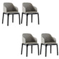 Parsons Upholstered Dining Chair Industrial Home Dining Room Chair Grey With Arms 4 Piece Set Clearhalo 'Dining Chairs' 'Dining Tables & Seating' 'dining_chair' 'furn' 'furn_dining_chair' 'Furniture' 'Kitchen & Dining Furniture' 6544428