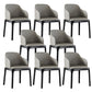 Parsons Upholstered Dining Chair Industrial Home Dining Room Chair Grey With Arms 8 Piece Set Clearhalo 'Dining Chairs' 'Dining Tables & Seating' 'dining_chair' 'furn' 'furn_dining_chair' 'Furniture' 'Kitchen & Dining Furniture' 6544433