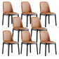 Parsons Upholstered Dining Chair Industrial Home Dining Room Chair Orange Armless 8 Piece Set Clearhalo 'Dining Chairs' 'Dining Tables & Seating' 'dining_chair' 'furn' 'furn_dining_chair' 'Furniture' 'Kitchen & Dining Furniture' 6544446