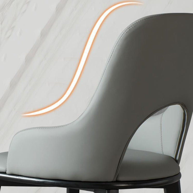 Open Back Home Dining Chair Wooden legs Arm Chair with Upholstered Clearhalo 'Dining Chairs' 'Dining Tables & Seating' 'dining_chair' 'furn' 'furn_dining_chair' 'Furniture' 'Kitchen & Dining Furniture' 6544491