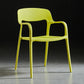 Open Back Dining Side Chair Dining Room Home Plastic Arm Chair Clearhalo 'Dining Chairs' 'Dining Tables & Seating' 'dining_chair' 'furn' 'furn_dining_chair' 'Furniture' 'Kitchen & Dining Furniture' 6544562