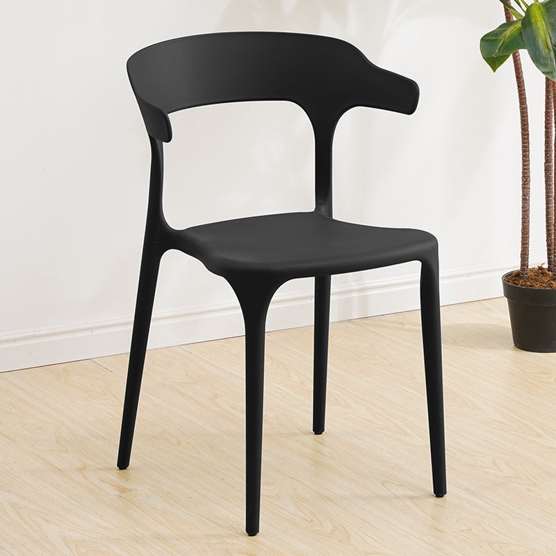 Glam Indoor-Outdoor Chair Stacking Dining Armless Side Chair Clearhalo 'Dining Chairs' 'Dining Tables & Seating' 'dining_chair' 'furn' 'furn_dining_chair' 'Furniture' 'Kitchen & Dining Furniture' 6544612