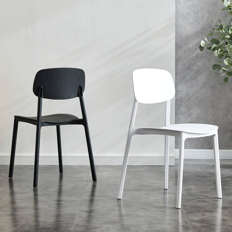 Kitchen Home Stacking Side Chair Open Back Dining Side Chair Clearhalo 'Dining Chairs' 'Dining Tables & Seating' 'dining_chair' 'furn' 'furn_dining_chair' 'Furniture' 'Kitchen & Dining Furniture' 6544628