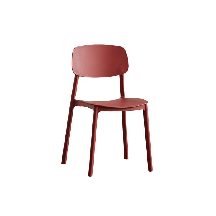 Kitchen Home Stacking Side Chair Open Back Dining Side Chair Clearhalo 'Dining Chairs' 'Dining Tables & Seating' 'dining_chair' 'furn' 'furn_dining_chair' 'Furniture' 'Kitchen & Dining Furniture' 6544632