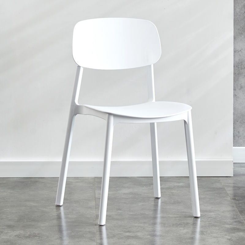 Kitchen Home Stacking Side Chair Open Back Dining Side Chair Clearhalo 'Dining Chairs' 'Dining Tables & Seating' 'dining_chair' 'furn' 'furn_dining_chair' 'Furniture' 'Kitchen & Dining Furniture' 6544639