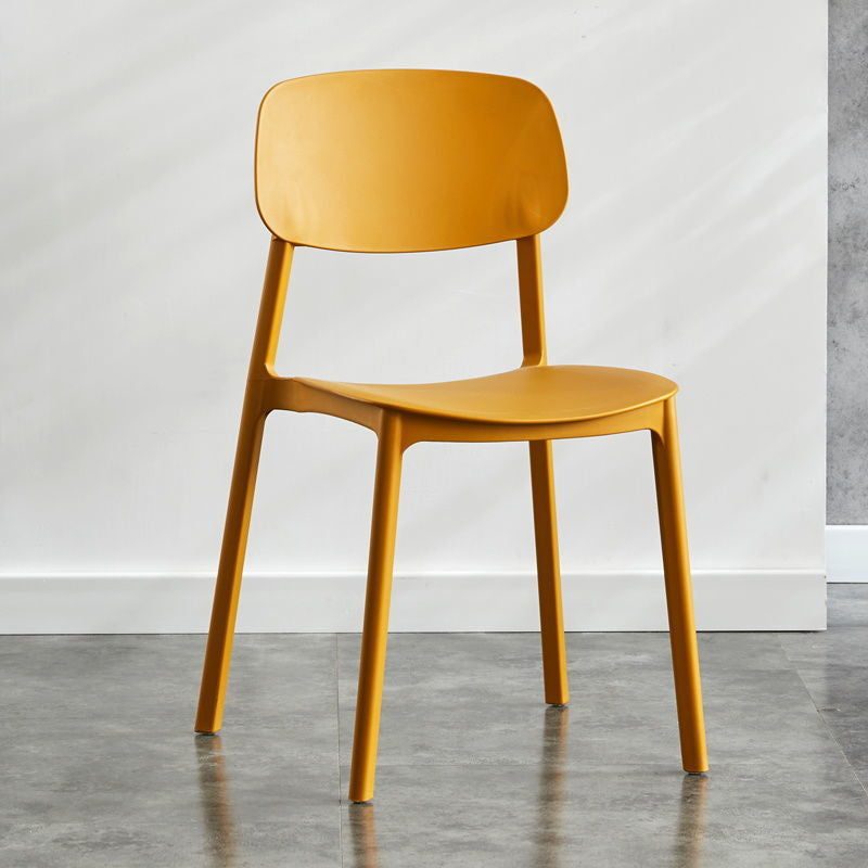 Kitchen Home Stacking Side Chair Open Back Dining Side Chair Clearhalo 'Dining Chairs' 'Dining Tables & Seating' 'dining_chair' 'furn' 'furn_dining_chair' 'Furniture' 'Kitchen & Dining Furniture' 6544642