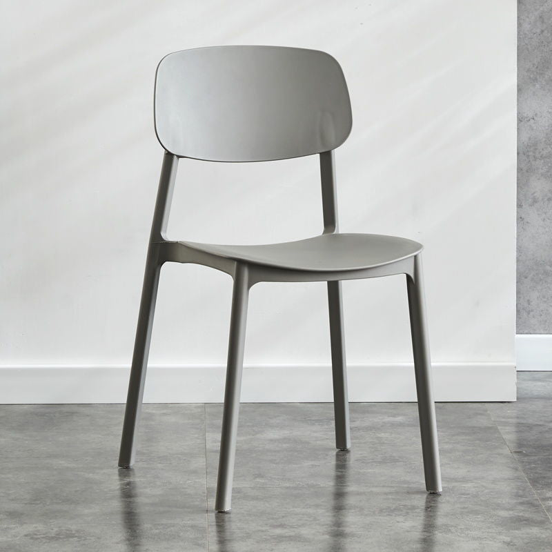 Kitchen Home Stacking Side Chair Open Back Dining Side Chair Clearhalo 'Dining Chairs' 'Dining Tables & Seating' 'dining_chair' 'furn' 'furn_dining_chair' 'Furniture' 'Kitchen & Dining Furniture' 6544652