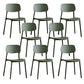 Kitchen Home Stacking Side Chair Open Back Dining Side Chair Green 8 Piece Set Clearhalo 'Dining Chairs' 'Dining Tables & Seating' 'dining_chair' 'furn' 'furn_dining_chair' 'Furniture' 'Kitchen & Dining Furniture' 6544654