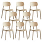 Kitchen Home Stacking Side Chair Open Back Dining Side Chair Khaki 8 Piece Set Clearhalo 'Dining Chairs' 'Dining Tables & Seating' 'dining_chair' 'furn' 'furn_dining_chair' 'Furniture' 'Kitchen & Dining Furniture' 6544658
