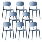 Kitchen Home Stacking Side Chair Open Back Dining Side Chair Dark Blue 8 Piece Set Clearhalo 'Dining Chairs' 'Dining Tables & Seating' 'dining_chair' 'furn' 'furn_dining_chair' 'Furniture' 'Kitchen & Dining Furniture' 6544660