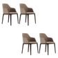 Industrial Solid Wood Dining Chair Faux Leather Side Chair with Upholstered With Arms 4 Piece Set Clearhalo 'Dining Chairs' 'Dining Tables & Seating' 'dining_chair' 'furn' 'furn_dining_chair' 'Furniture' 'Kitchen & Dining Furniture' 6544726