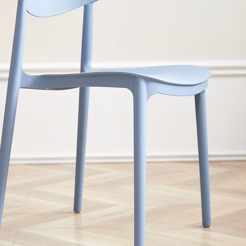 ダイニングルームキッチンダイニングチェアオープンバックプラスチックサイドチェア