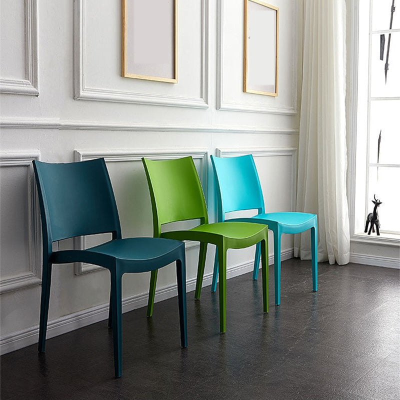 Eetkamer binnenstoel plastic armloos dineren accentstoel