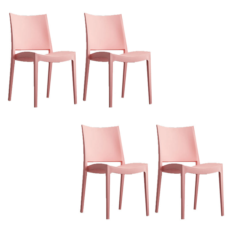 Eetkamer binnenstoel plastic armloos dineren accentstoel