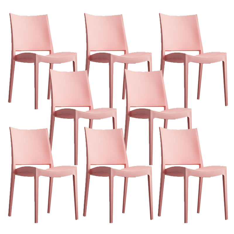 Eetkamer binnenstoel plastic armloos dineren accentstoel