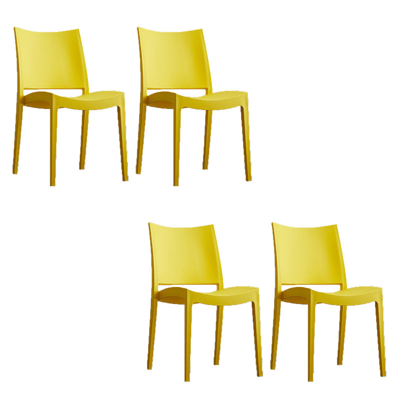 Eetkamer binnenstoel plastic armloos dineren accentstoel