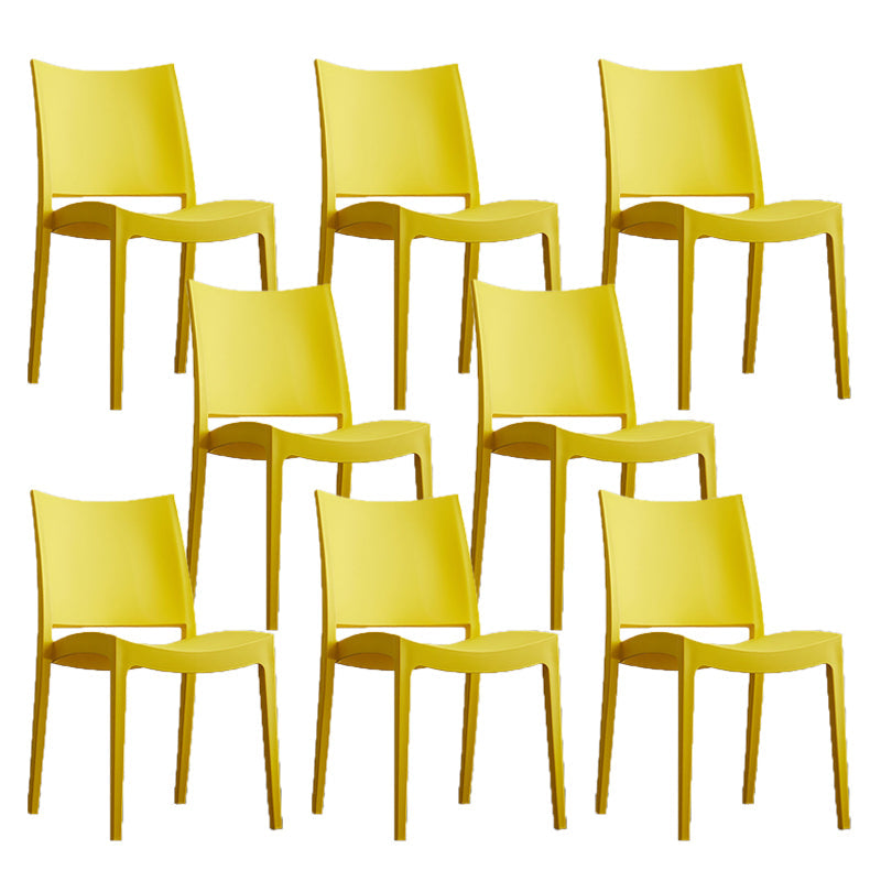 Eetkamer binnenstoel plastic armloos dineren accentstoel