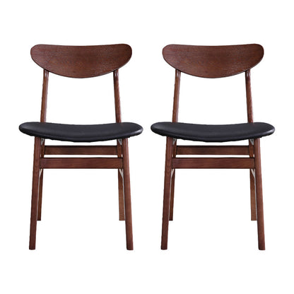 モダンなソリッドウッドダイニングチェアインドアアウトドアオープンバックサイドチェア