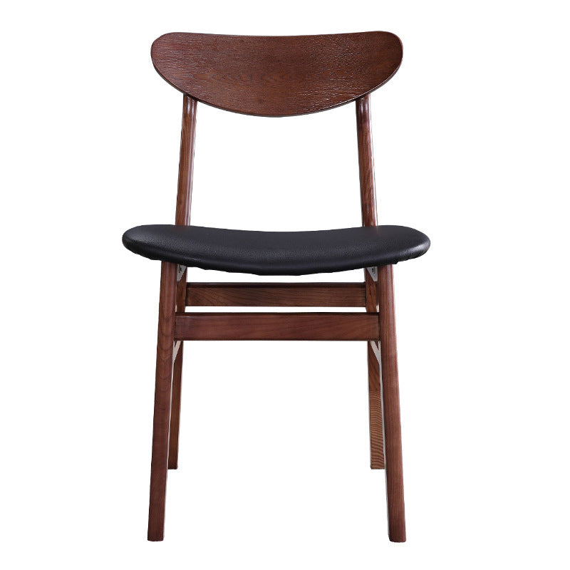 Modern Solid Wood Dining Chair Indoor-Outdoor Open Back Side Chair Clearhalo 'Dining Chairs' 'Dining Tables & Seating' 'dining_chair' 'furn' 'furn_dining_chair' 'Furniture' 'Kitchen & Dining Furniture' 6544830